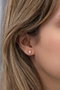 Heliophilia Silver Pendientes de Plata de Ley 925 con Oro Rosa y Circón